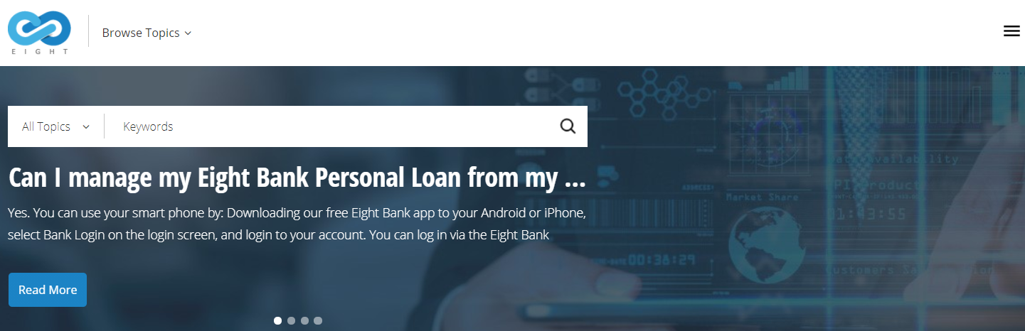 screenshot of eGain AI Knowledge Hub